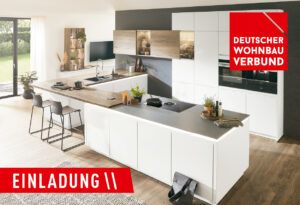 Workshop-Einladung: Moderne Küche mit DWV-Logo Barrierefreier Titel (Bildtitel): Workshop-Einladung: Moderne Küche mit DWV-Logo ALT-Text (kurz):