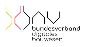 Logo Bundesverband Digitales Bauwesen Logo des Bundesverbands Digitales Bauwesen mit stilisierten Linienformen und Schriftzug.